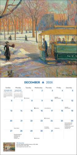 New York in Art 2026 Mini Wall Calendar de The Metropolitan Museum Of Art