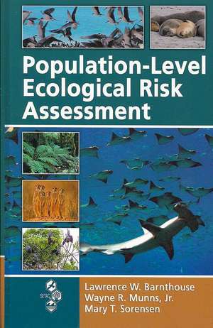 Population-Level Ecological Risk Assessment de Lawrence W. Barnthouse