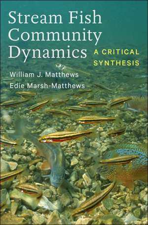 Stream Fish Community Dynamics de William J Matthews