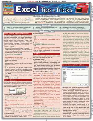 Excel Tips & Tricks Reference Guide de John Hales