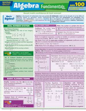 Algebra Fundamentals de BarCharts Inc