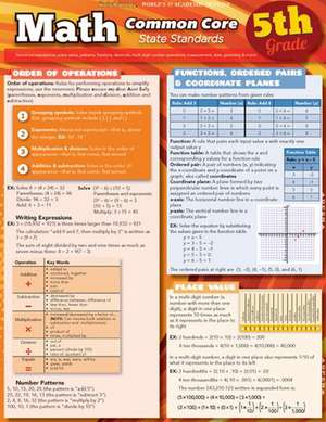 Math Common Core State Standards, Grade 5 de Peggy Warren