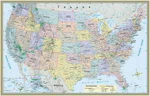 U.S. Map-Paper de BarCharts Inc