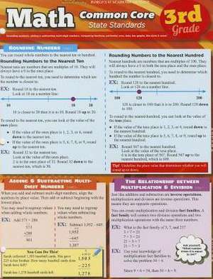 Math Common Core 3rd Grade de BarCharts Inc