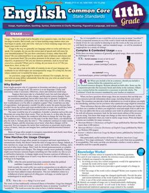 English Common Core 11th Grade de BarCharts Inc