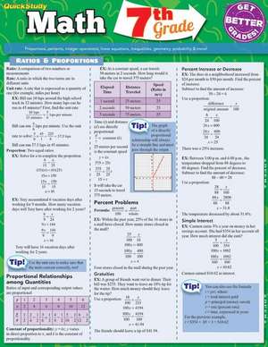 Math 7th Grade de BarCharts Inc