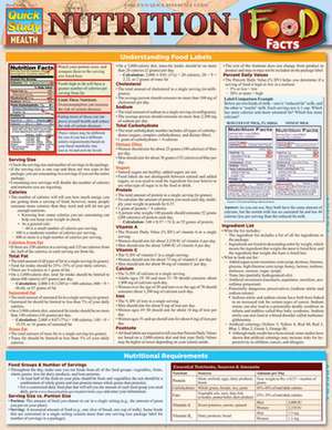 Nutrition Food Facts de BarCharts Inc