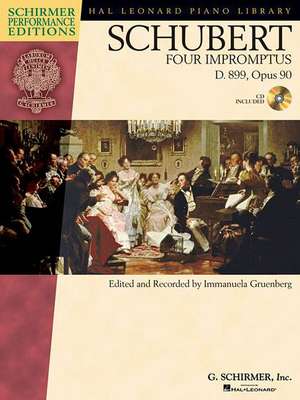 Schubert - Four Impromptus, D. 899 (0p. 90) Book/Online Audio de Franz Schubert