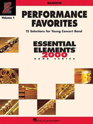 Performance Favorites, Vol. 1 - Bassoon de Hal Leonard Publishing Corporation