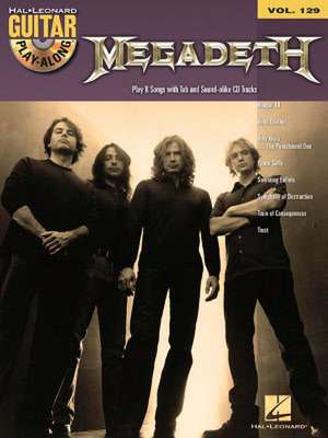 Megadeth - Guitar Play-Along Volume 129 Book/Online Audio