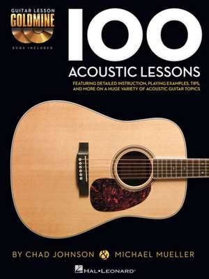 100 Acoustic Lessons Book/Online Audio de Michael Mueller