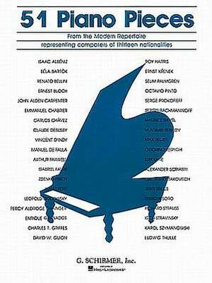 51 Pieces from the Modern Repertoire: Piano Solo de Hal Leonard Corp