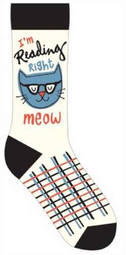 IM READING RIGHT MEOW SOCKS de Gibbs Smith Publisher