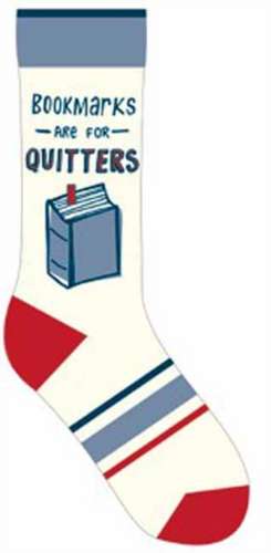 Publisher, G: Bookmarks Are for Quitters Socks de Gibbs Smith Publisher