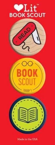 Book Scout 3-Button Assortment de Gibbs Smith Publisher