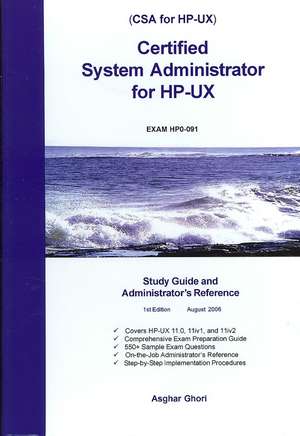 Certified System Administrator for HP-UX de Asghar Ghori