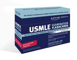 Kaplan Medical USMLE Examination Flashcards: The 200 ""Most Likely Diagnosis"" Questions You Will See on the Exam for Steps 2 & 3 de Conrad Fischer