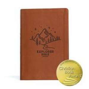 CSB Explorer Bible for Kids, Brown Mountains Leathertouch, Indexed de Csb Bibles By Holman