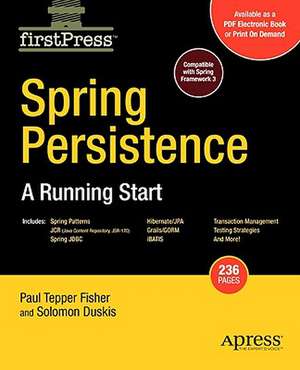 Spring Persistence -- A Running Start de Mark Fisher