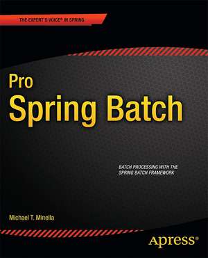 Pro Spring Batch de Michael Minella