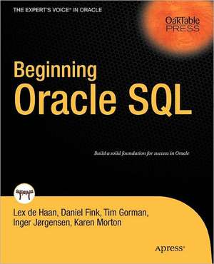 Beginning Oracle SQL de Lex deHaan