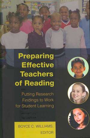 Preparing Effective Teachers of Reading de Boyce C. Williams