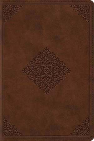 ESV Study Bible, Personal Size (TruTone, Saddle, Ornament Design) de Spck