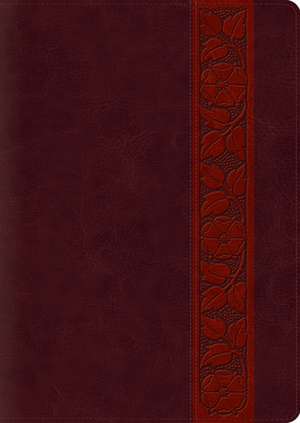 ESV Study Bible, Large Print (TruTone, Mahogany, Trellis Design) de Spck