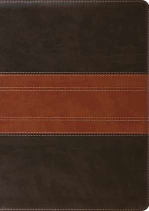 ESV Study Bible, Large Print (TruTone, Forest/Tan, Trail Design) de Spck