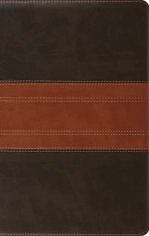 ESV Large Print Personal Size Bible (TruTone, Forest/Tan, Trail Design) de Spck