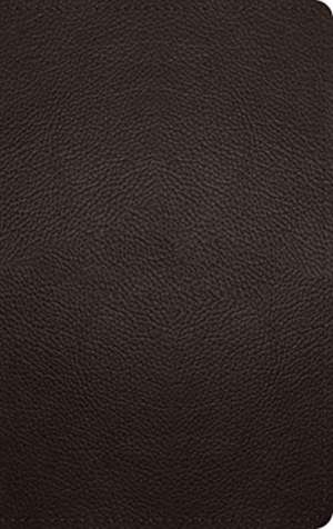 ESV Large Print Personal Size Bible (Buffalo Leather, Deep Brown) de Spck