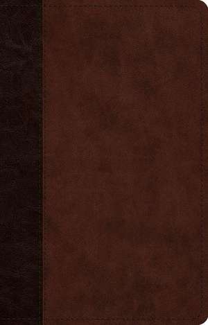 ESV Large Print Thinline Reference Bible (TruTone, Brown/Walnut, Timeless Design) de Spck