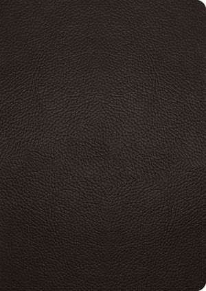 ESV Study Bible, Large Print (Buffalo Leather, Deep Brown) de Spck