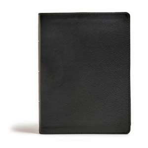 CSB Tony Evans Study Bible, Black Genuine Leather, Indexed de Tony Evans