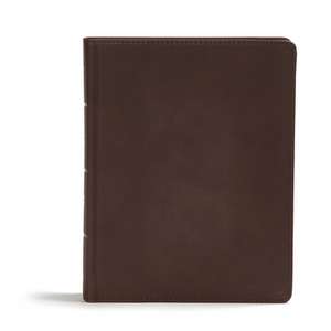 CSB Study Bible, Brown Genuine Leather de Holman Bible Staff