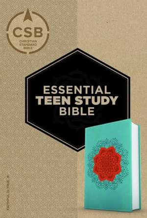 CSB Essential Teen Study Bible, Personal Size, Coral Flower Leathertouch de B&h Kids Editorial