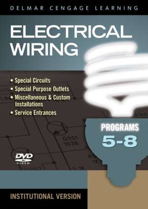 Electrical Wiring DVD Set (5-8) de Delmar Publishers