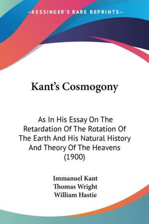 Kant's Cosmogony de Immanuel Kant