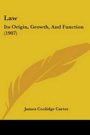 Law de James Coolidge Carter