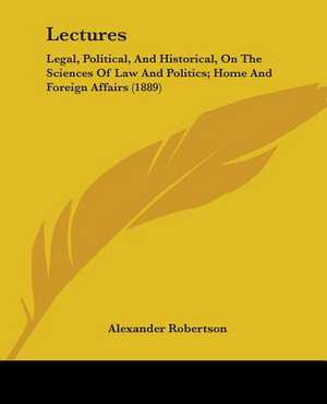 Lectures de Alexander Robertson