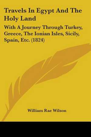 Travels In Egypt And The Holy Land de William Rae Wilson