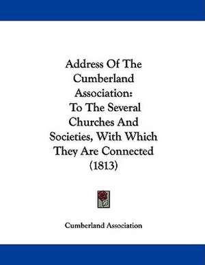 Address Of The Cumberland Association de Cumberland Association