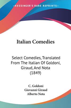 Italian Comedies de C. Goldoni