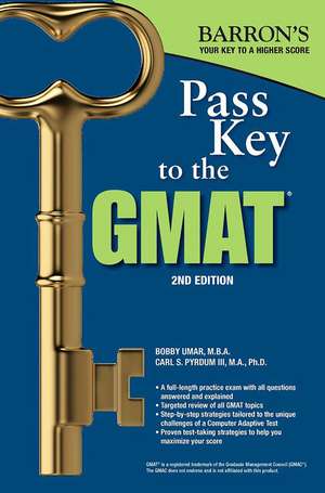 Pass Key to the GMAT de Bobby Umar, M.B.A.