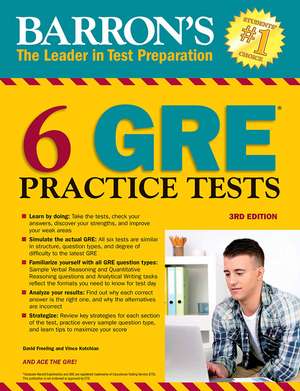 6 GRE Practice Tests de David Freeling