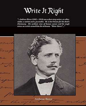 Write It Right de Ambrose Bierce