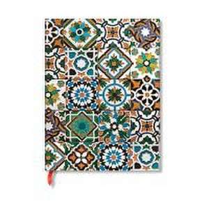 Paperblanks Porto Portuguese Tiles Hardcover Journal Ultra Lined Elastic Band Closure 144 Pg 120 GSM de Paperblanks