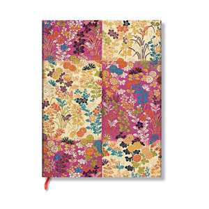 Japanese Kimono Kara-Ori Pink Softcover Flexi MIDI Lin de Paperblanks