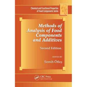 Methods of Analysis of Food Components and Additives de Semih Otles