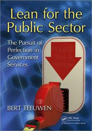 Lean for the Public Sector de Bert Teeuwen